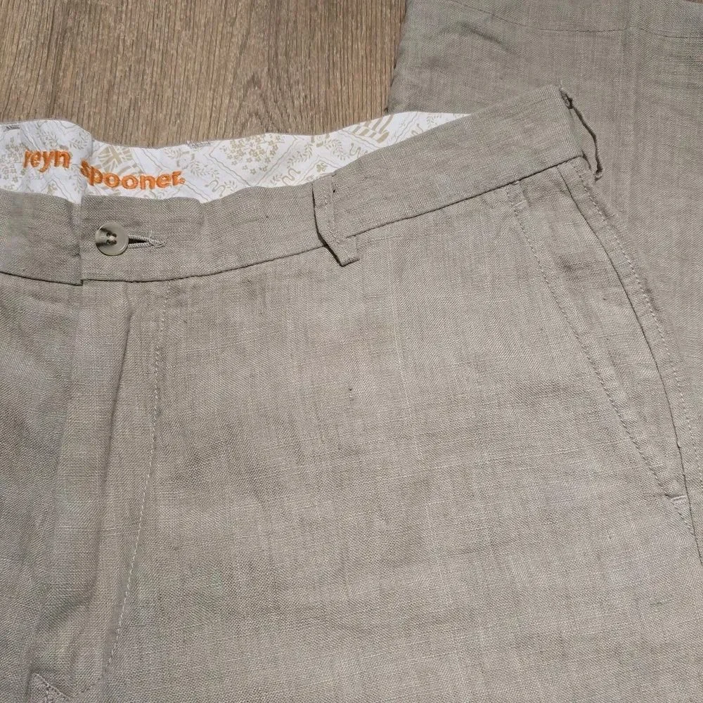Reyn Spooner‎ Mens linen Chino Pants 36x29